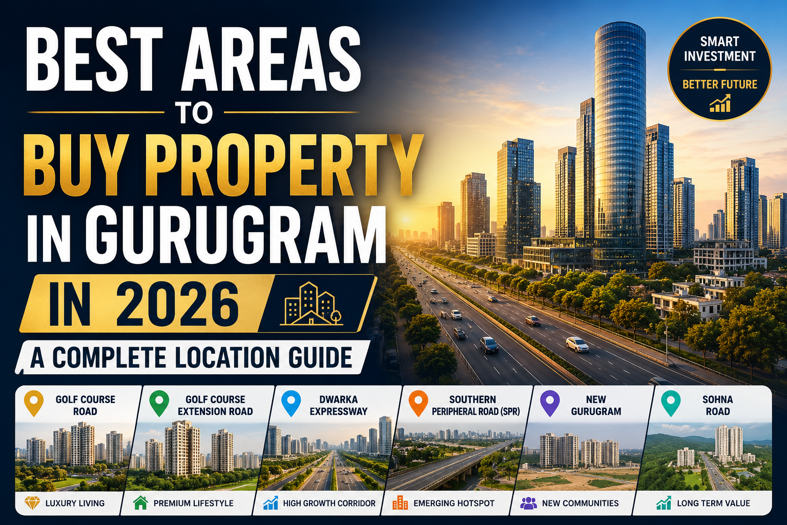 Best areas to buy property in Gurugram in 2026